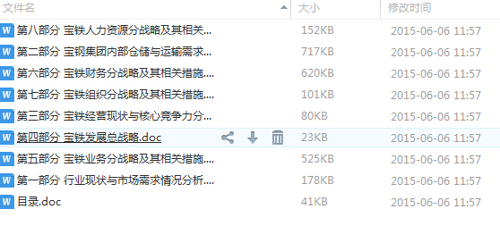 004 宝铁储运公司战略规划报告(WORD,完整)